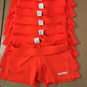New Hooters Girl Uniform Shorts With A Crooked Tag and/or Tags Size Y-Large